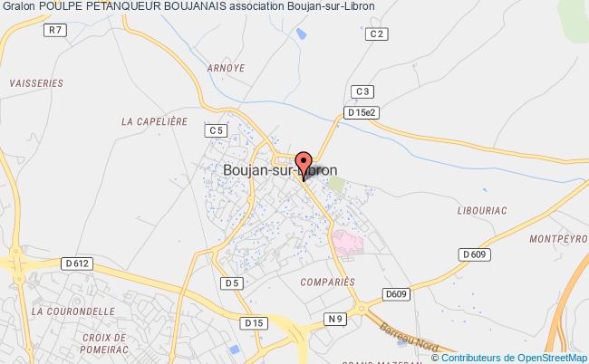 plan association Poulpe Petanqueur Boujanais Boujan-sur-Libron