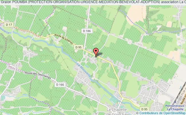 plan association Poumba (protection-organisation-urgence-mediation-benevolat-adoption) La    Chapelle-de-Guinchay