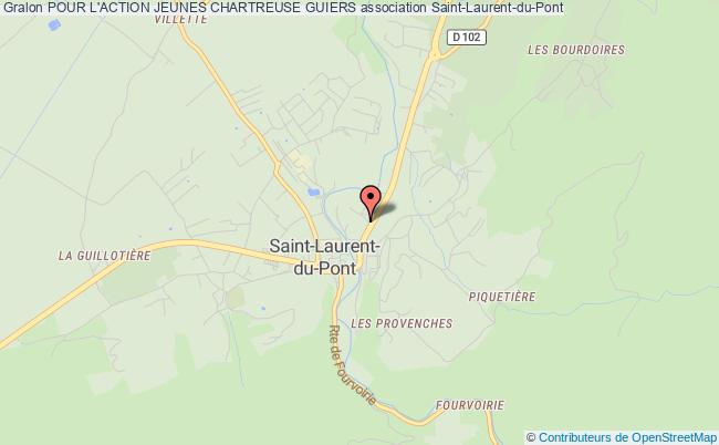 plan association Pour L'action Jeunes Chartreuse Guiers Saint-Laurent-du-Pont