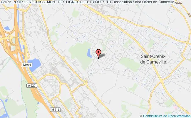 plan association Pour L'enfouissement Des Lignes Electriques Tht Saint-Orens-de-Gameville