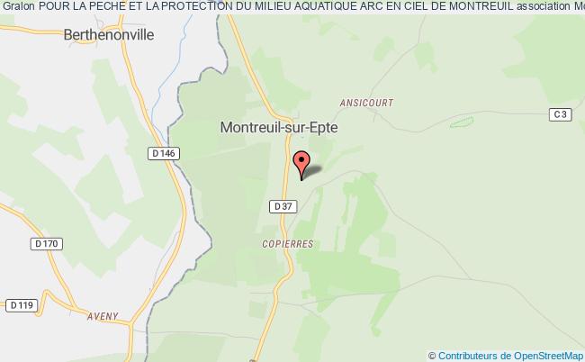 plan association Pour La Peche Et La Protection Du Milieu Aquatique Arc En Ciel De Montreuil Montreuil-sur-Epte