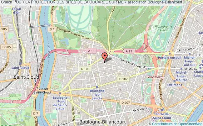 plan association Pour La Protection Des Sites De La Couarde Sur Mer Boulogne-Billancourt