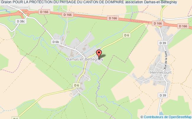 plan association Pour La Protection Du Paysage Du Canton De Dompaire Damas-et-Bettegney