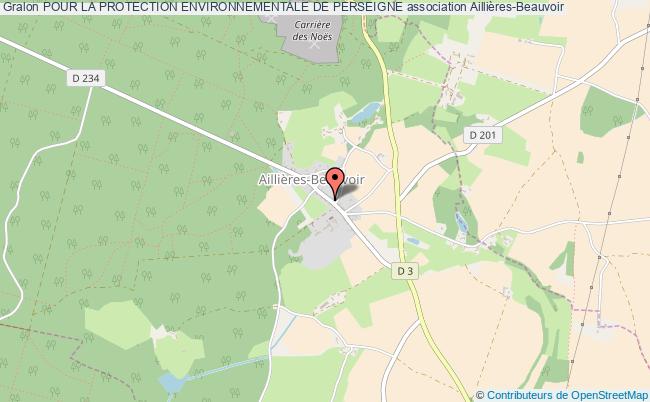 plan association Pour La Protection Environnementale De Perseigne Aillières-Beauvoir