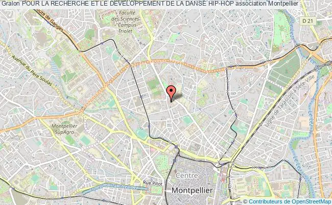 plan association Pour La Recherche Et Le Developpement De La Danse Hip-hop Montpellier