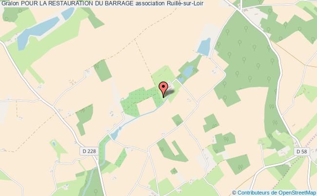 plan association Pour La Restauration Du Barrage Ruillé-sur-Loir
