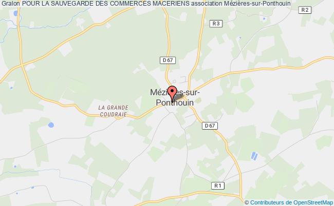 plan association Pour La Sauvegarde Des Commerces Maceriens Mézières-sur-Ponthouin