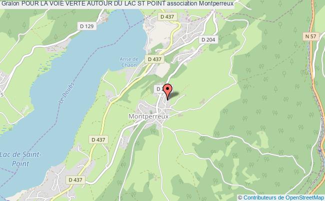 plan association Pour La Voie Verte Autour Du Lac St Point Montperreux