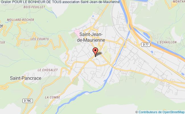 plan association Pour Le Bonheur De Tous Saint-Jean-de-Maurienne