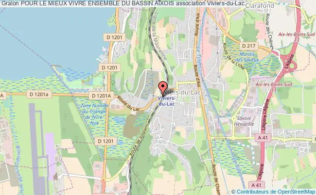 plan association Pour Le Mieux Vivre Ensemble Du Bassin Aixois Viviers-du-Lac