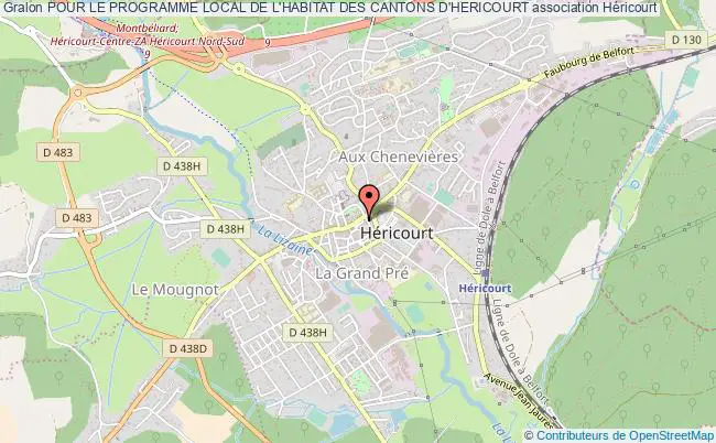 plan association Pour Le Programme Local De L'habitat Des Cantons D'hericourt Héricourt