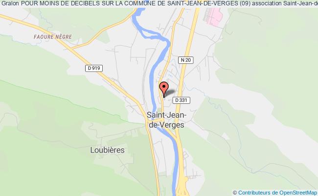 plan association Pour Moins De Decibels Sur La Commune De Saint-jean-de-verges (09) Saint-Jean-de-Verges