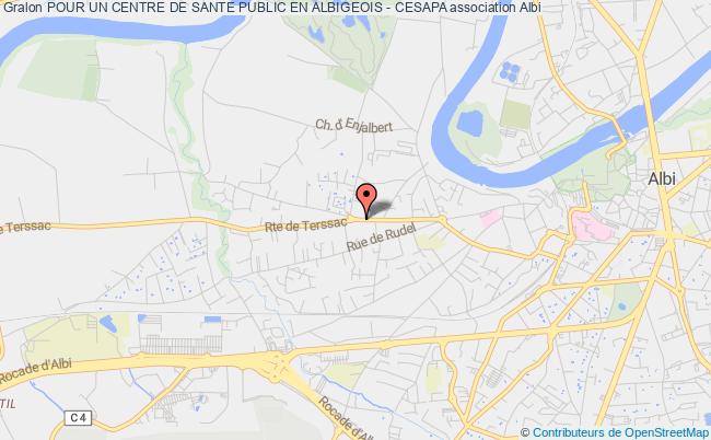 plan association Pour Un Centre De Sante Public En Albigeois - Cesapa Albi