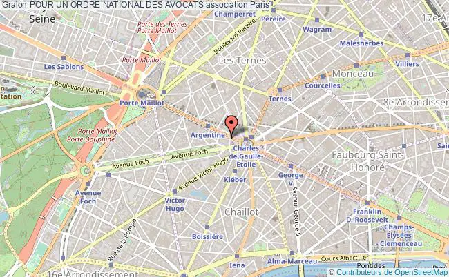 plan association Pour Un Ordre National Des Avocats Paris 16e