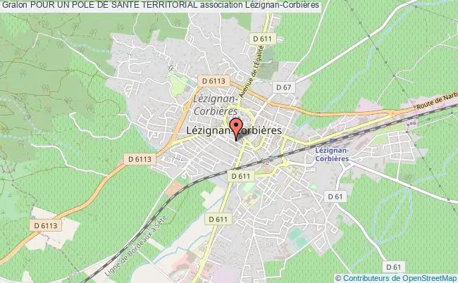 plan association Pour Un Pole De Sante Territorial Lézignan-Corbières