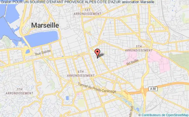 plan association Pour Un Sourire D'enfant Provence Alpes Cote D'azur Marseille