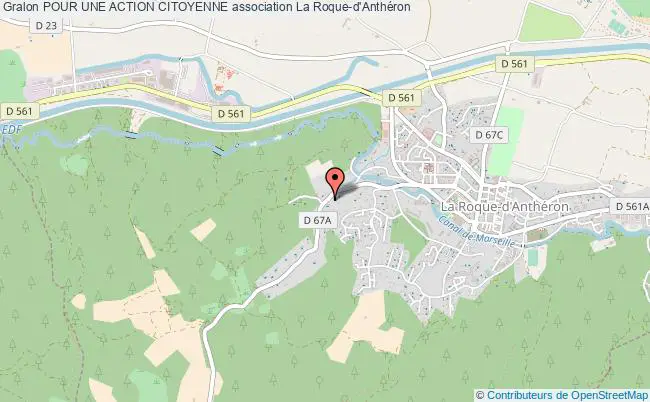 plan association Pour Une Action Citoyenne La    Roque-d'Anthéron