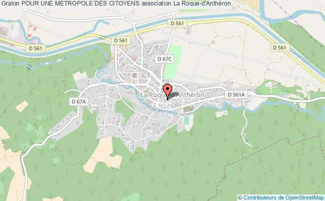 plan association Pour Une Metropole Des Citoyens La    Roque-d'Anthéron