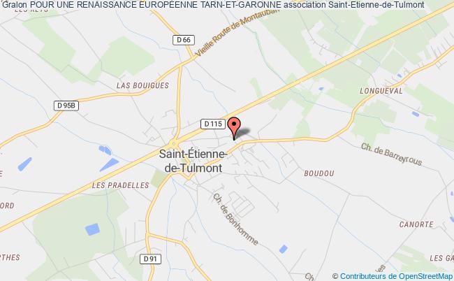 plan association Pour Une Renaissance EuropÉenne Tarn-et-garonne Saint-Étienne-de-Tulmont