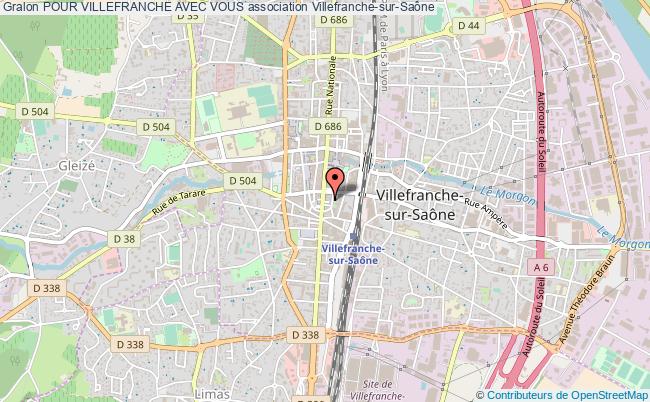 plan association Pour Villefranche Avec Vous Villefranche-sur-Saône