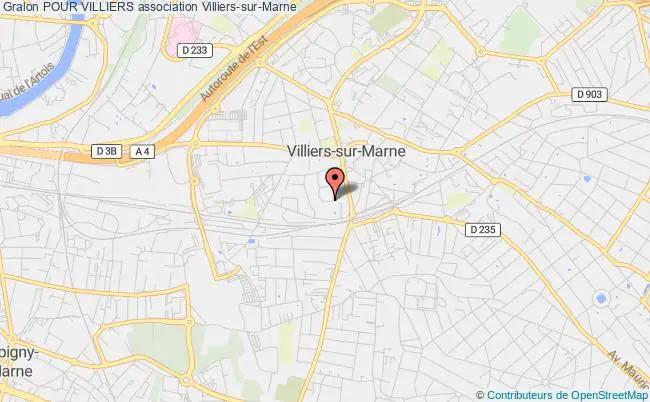plan association Pour Villiers Villiers-sur-Marne