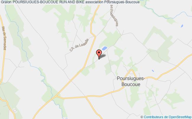 plan association Poursiugues-boucoue Run And Bike Poursiugues-Boucoue