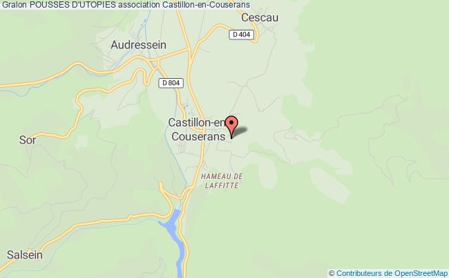 plan association Pousses D'utopies Castillon-en-Couserans