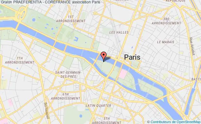 plan association Praeferentia - Corefrance Paris