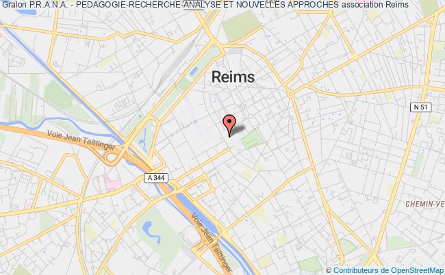 plan association P.r.a.n.a. - Pedagogie-recherche-analyse Et Nouvelles Approches Reims