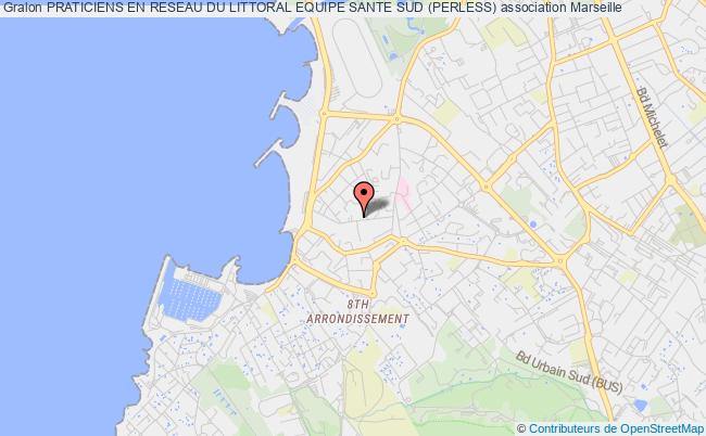 plan association Praticiens En Reseau Du Littoral Equipe Sante Sud (perless) Marseille 8