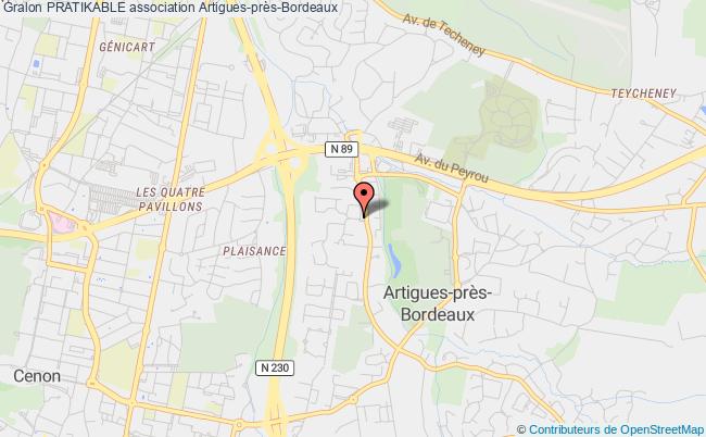 plan association Pratikable Artigues-près-Bordeaux