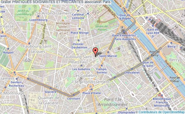 plan association Pratiques Soignantes Et Precarites Paris