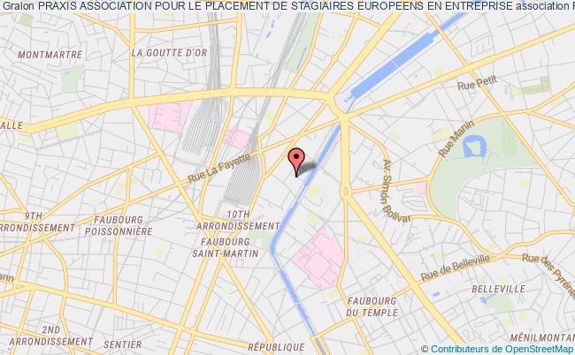 plan association Praxis Association Pour Le Placement De Stagiaires Europeens En Entreprise Paris