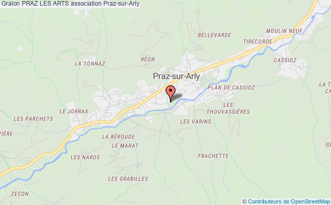 plan association Praz Les Arts Praz-sur-Arly