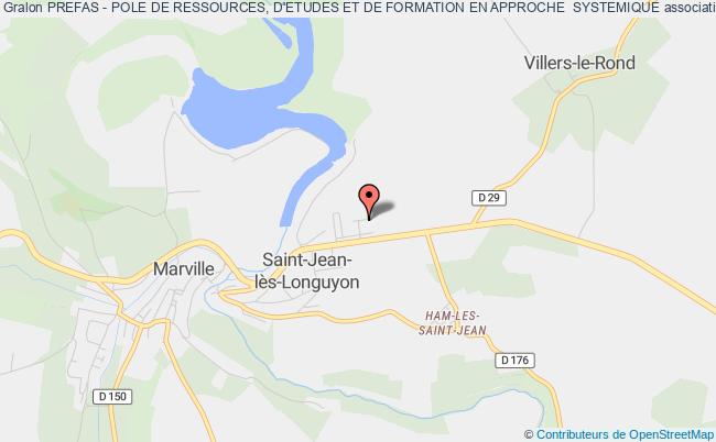plan association Prefas - Pole De Ressources, D'etudes Et De Formation En Approche  Systemique Saint-Jean-lès-Longuyon