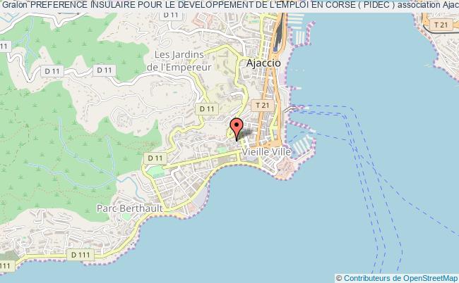 plan association Preference Insulaire Pour Le Developpement De L'emploi En Corse ( Pidec ) Ajaccio