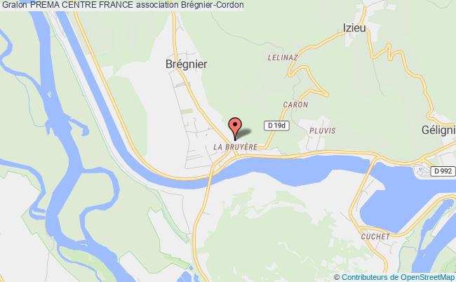 plan association Prema Centre France Brégnier-Cordon