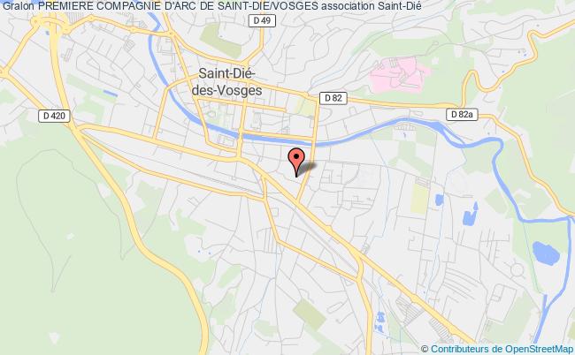 plan association Premiere Compagnie D'arc De Saint-die/vosges Saint-Dié-des-Vosges