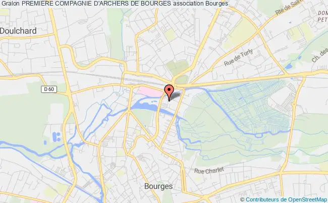plan association Premiere Compagnie D'archers De Bourges Bourges