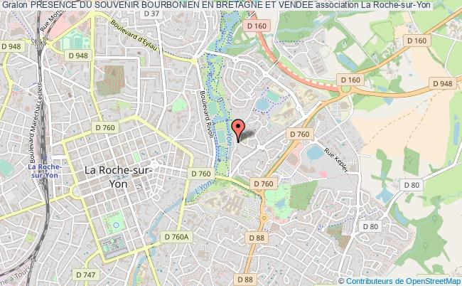 plan association Presence Du Souvenir Bourbonien En Bretagne Et Vendee La    Roche-sur-Yon
