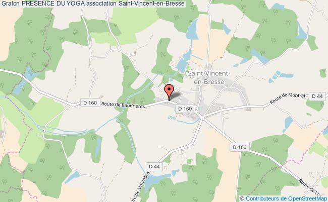 plan association Presence Du Yoga Saint-Vincent-en-Bresse