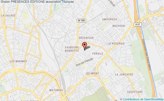 plan association PrÉsences Éditions Toulouse