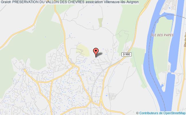 plan association Preservation Du Vallon Des Chevres Villeneuve-lès-Avignon