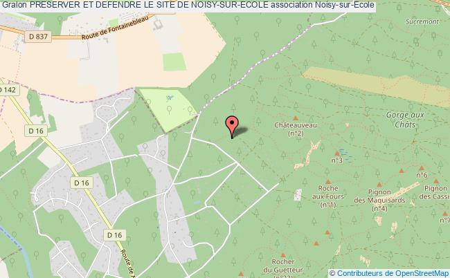 plan association Preserver Et Defendre Le Site De Noisy-sur-ecole Noisy-sur-École