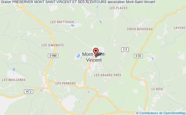 plan association PrÉserver Mont Saint Vincent Et Ses Alentours Mont-Saint-Vincent