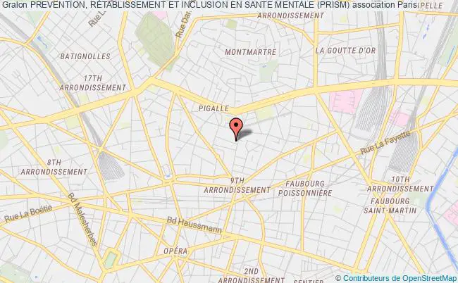 plan association Prevention, RÉtablissement Et Inclusion En Sante Mentale (prism) Paris