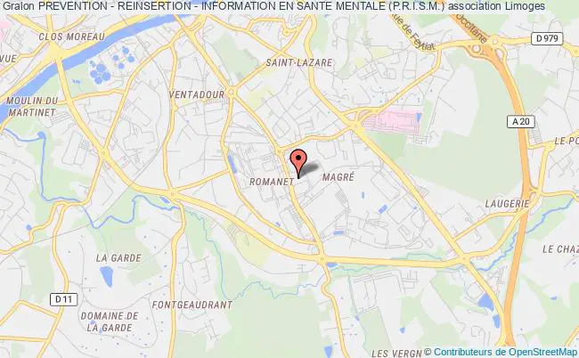plan association Prevention - Reinsertion - Information En Sante Mentale (p.r.i.s.m.) Limoges