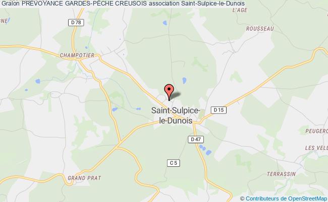 plan association PrÉvoyance Gardes-pÊche Creusois Saint-Sulpice-le-Dunois