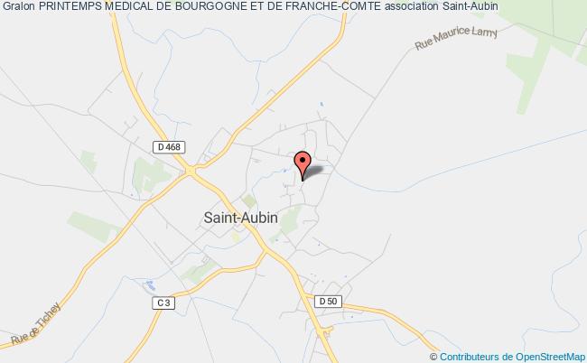 plan association Printemps Medical De Bourgogne Et De Franche-comte Saint-Aubin