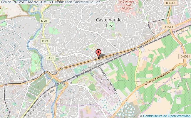plan association Private Management Castelnau-le-Lez